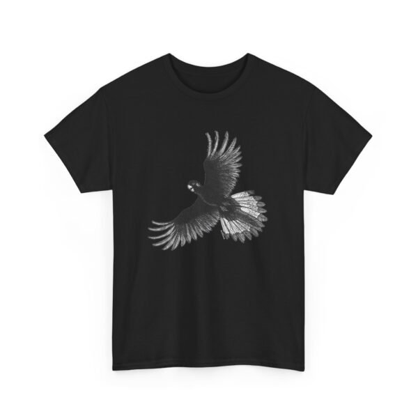 Yellow Tail Black Cockatoo Adult Unisex Cotton T-Shirt - Image 16