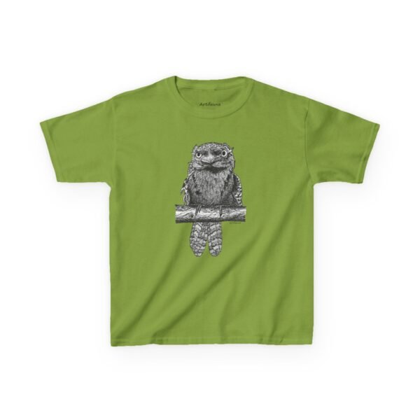 Tawny Frogmouth Kids Unisex Cotton T-shirt - Image 17