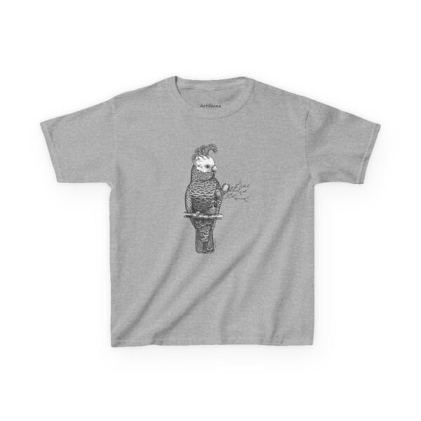 Gang Gang Cockatoo Kids Unisex Cotton T-Shirt - Image 9