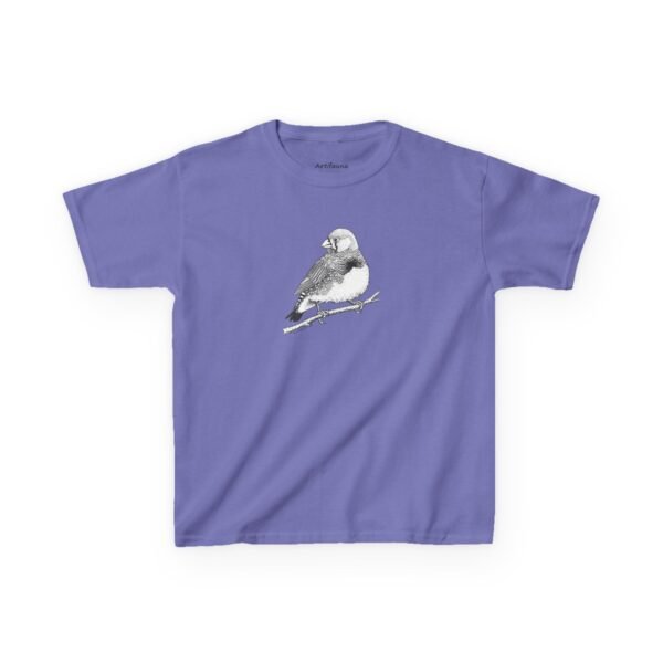 Zebra Finch Kids Unisex Cotton T-Shirt