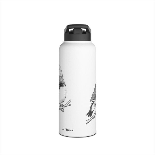 Zebra Finch Stainless Steel Water Bottle - Image 10