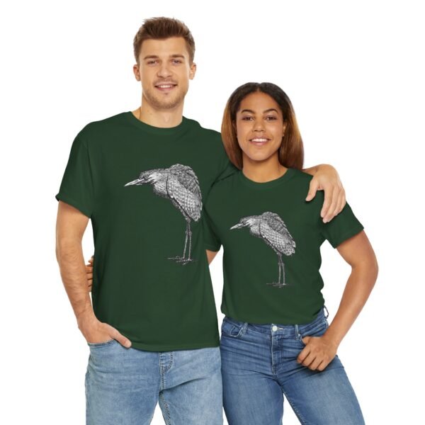 Nankeen Night Heron Adult Unisex Cotton TShirt - Image 50