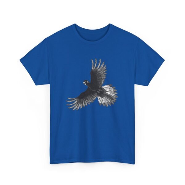 Yellow Tail Black Cockatoo Adult Unisex Cotton T-Shirt - Image 36