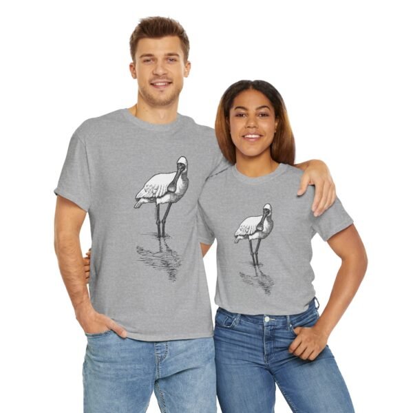 Royal Spoonbill Adult Unisex Cotton T-Shirt - Image 18