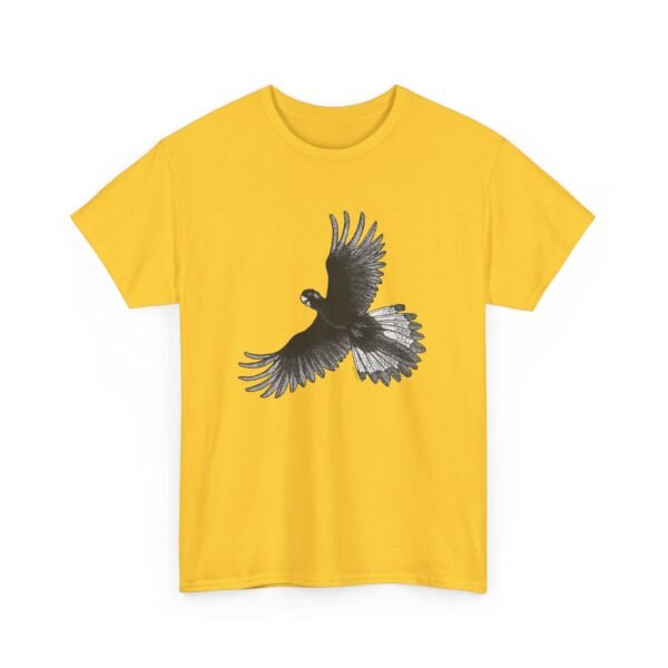 Yellow Tail Black Cockatoo Adult Unisex Cotton T-Shirt - Image 26