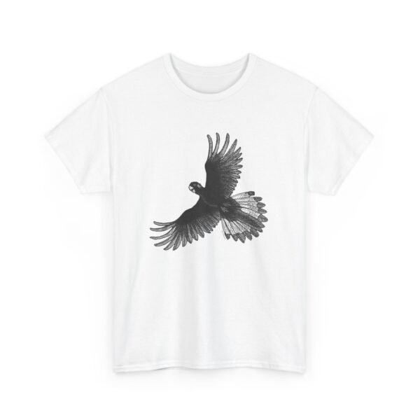 Yellow Tail Black Cockatoo Adult Unisex Cotton T-Shirt - Image 10