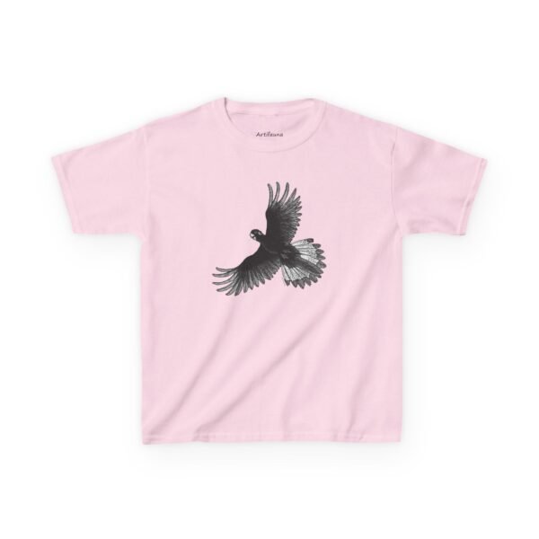 Yellow Tail Black Cockatoo Kids Unisex Cotton T-Shirt - Image 13