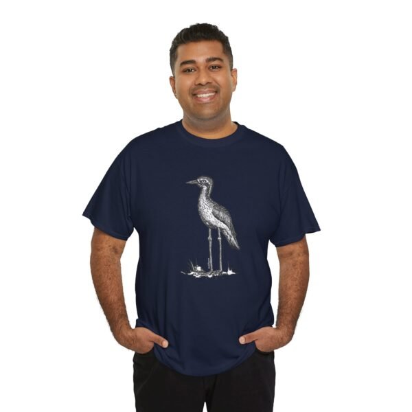 Bush Stone-Curlew Adult Unisex Cotton T-Shirt - Image 7