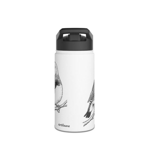 Zebra Finch Stainless Steel Water Bottle - Image 3