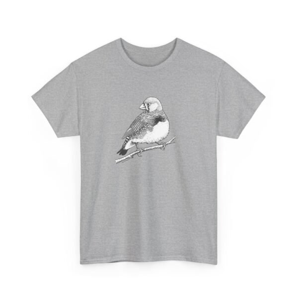 Zebra Finch Adult Unisex Cotton T-Shirt - Image 12