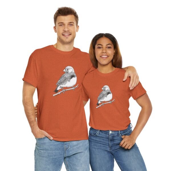 Zebra Finch Adult Unisex Cotton T-Shirt