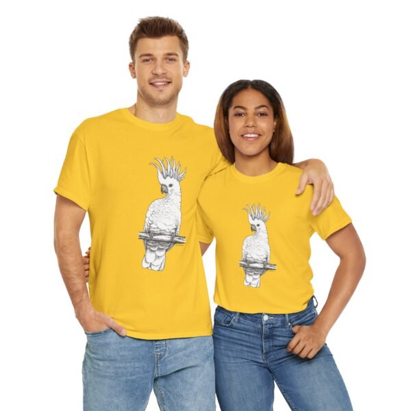 Cockatoo -Sulpher-crested, Adult Unisex Cotton T-Shirt