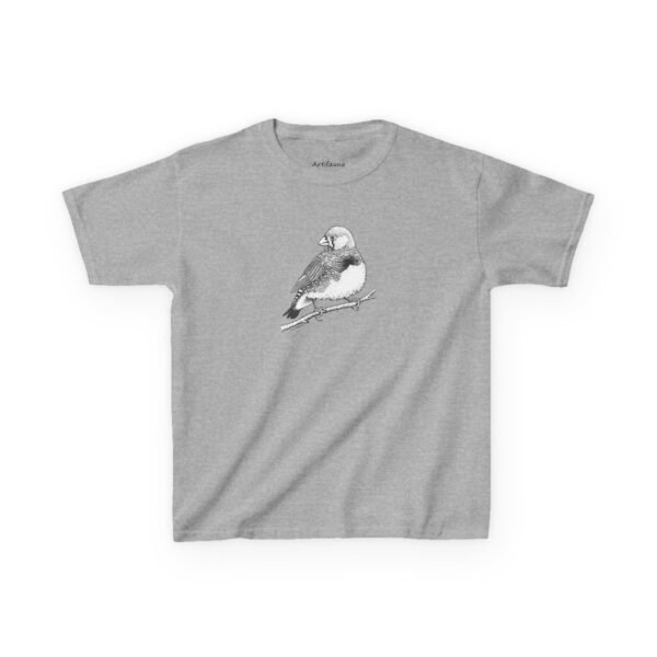 Zebra Finch Kids Unisex Cotton T-Shirt - Image 10