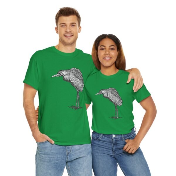 Nankeen Night Heron Adult Unisex Cotton TShirt - Image 17