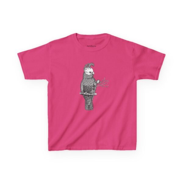 Gang Gang Cockatoo Kids Unisex Cotton T-Shirt - Image 13
