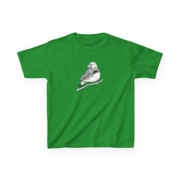 Zebra Finch Kids Unisex Cotton T-Shirt - Image 6