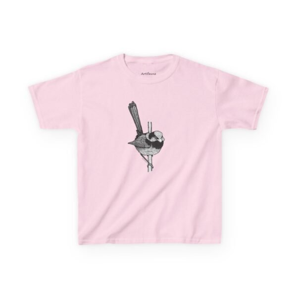 Blue Fairy Wren Kids Unisex Cotton T-shirt - Image 6