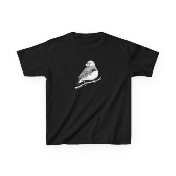Zebra Finch Kids Unisex Cotton T-Shirt - Image 4