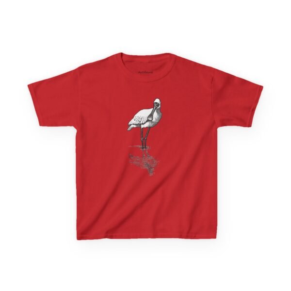Royal Spoonbill Kids Unisex Cotton T-Shirt - Image 8