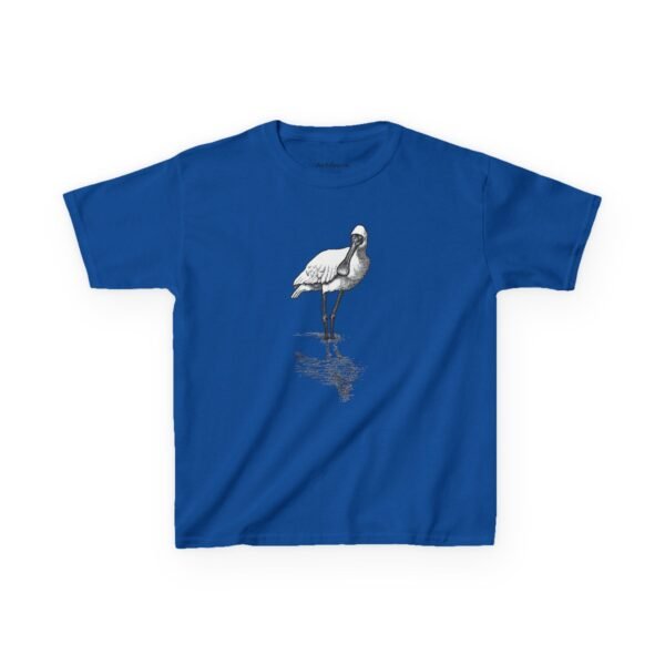 Royal Spoonbill Kids Unisex Cotton T-Shirt - Image 5