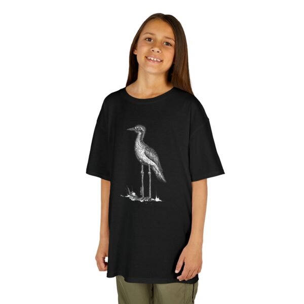 Bush Stone-Curlew Kids Unisex Cotton T-Shirt - Image 3