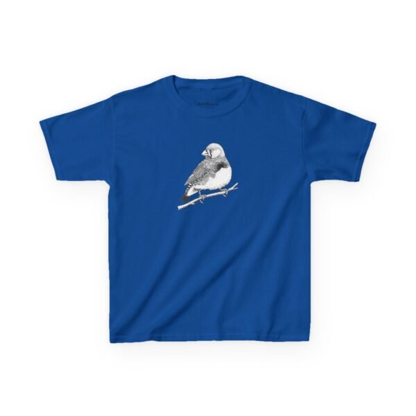 Zebra Finch Kids Unisex Cotton T-Shirt - Image 7