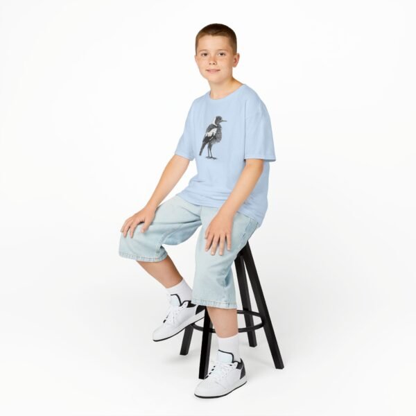 Australian Magpie Kids Unisex Cotton T-Shirt - Image 6