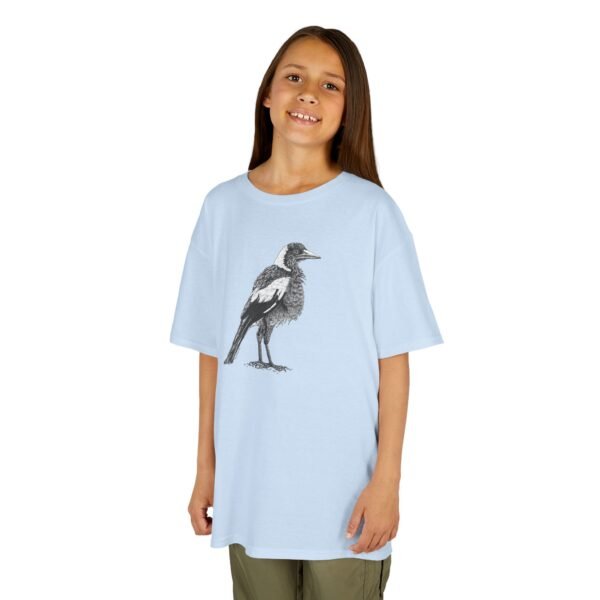 Australian Magpie Kids Unisex Cotton T-Shirt - Image 3