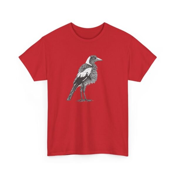 Australian Magpie Adult Unisex Cotton T-Shirt - Image 14