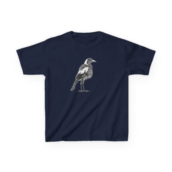 Australian Magpie Kids Unisex Cotton T-Shirt - Image 17