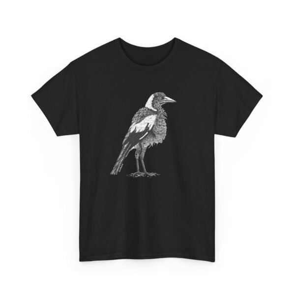 Australian Magpie Adult Unisex Cotton T-Shirt - Image 35