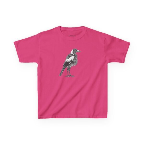 Australian Magpie Kids Unisex Cotton T-Shirt - Image 15