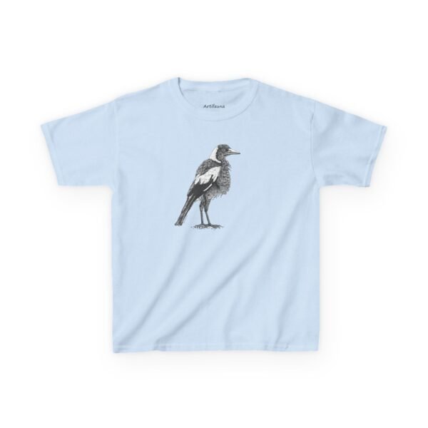Australian Magpie Kids Unisex Cotton T-Shirt - Image 2