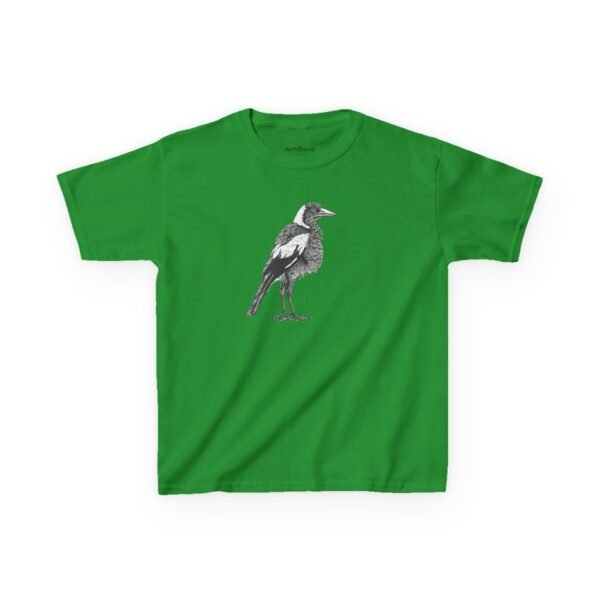 Australian Magpie Kids Unisex Cotton T-Shirt - Image 12