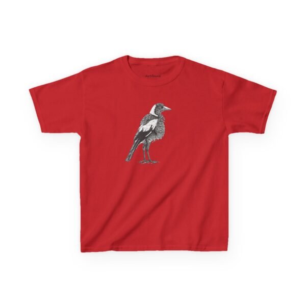 Australian Magpie Kids Unisex Cotton T-Shirt - Image 8