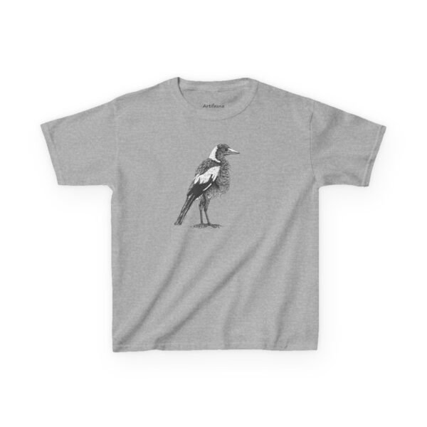 Australian Magpie Kids Unisex Cotton T-Shirt - Image 11