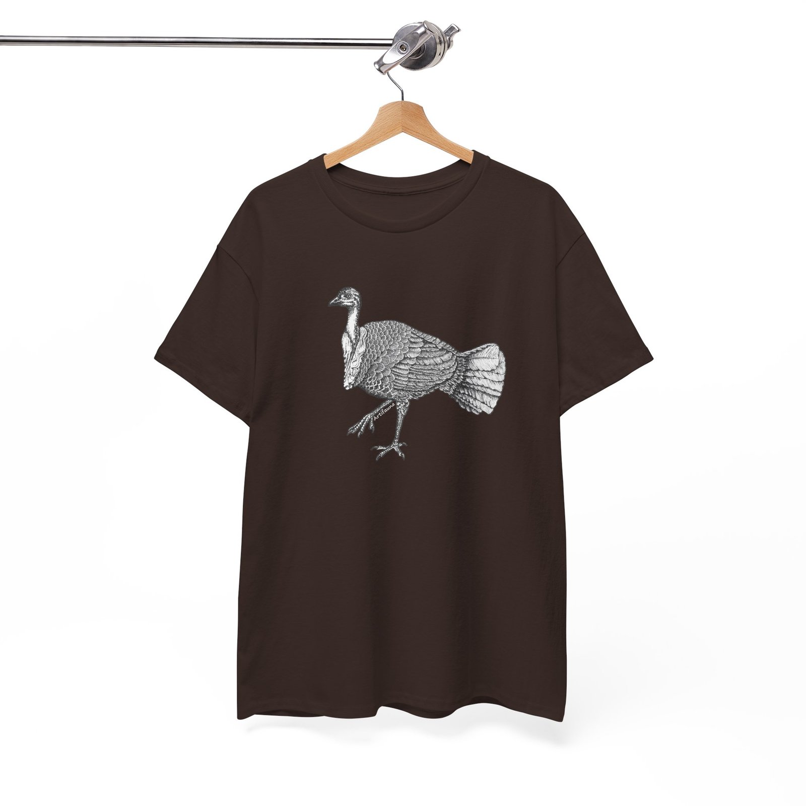 Australian Brush Turkey Adult Unisex Cotton TShirt - Image 9