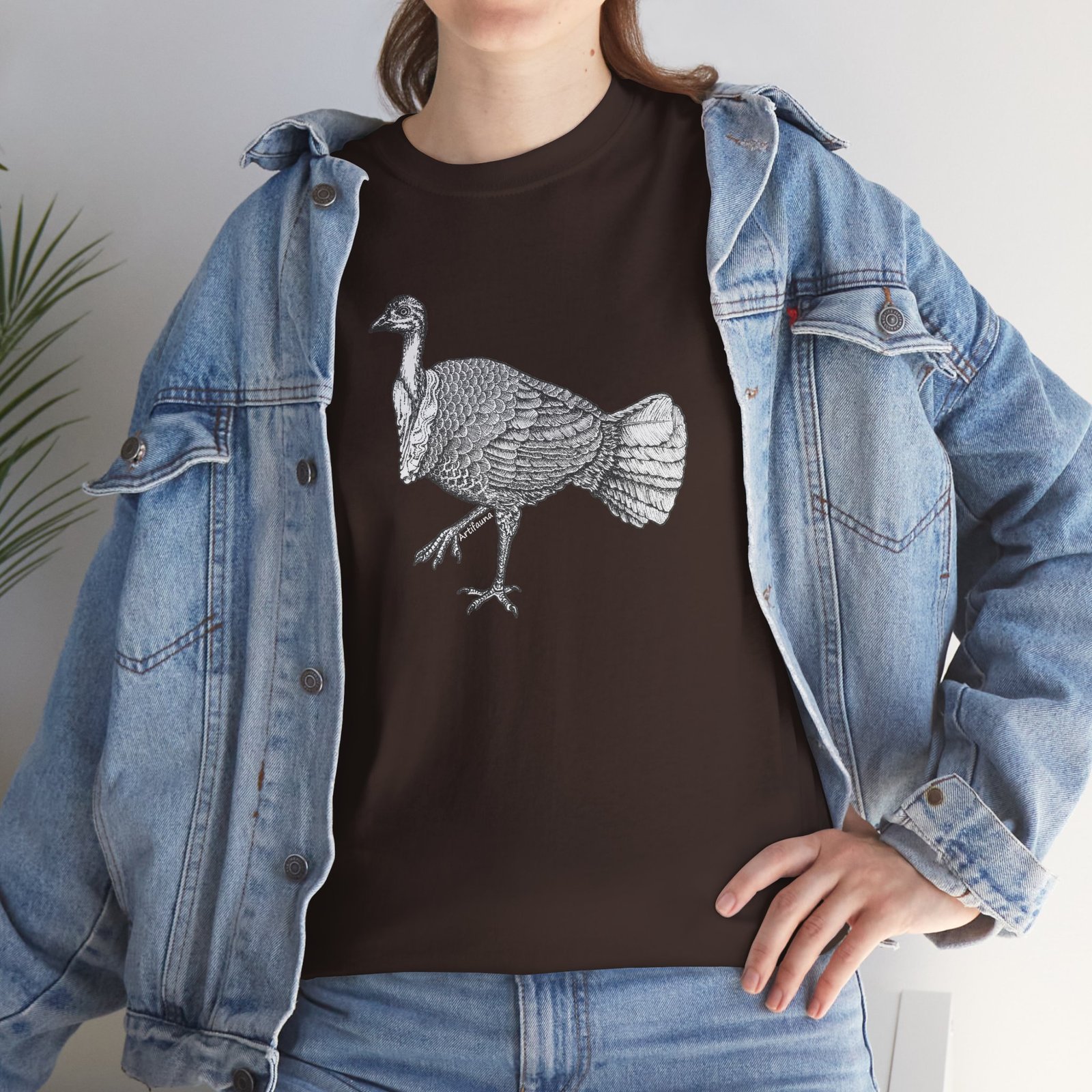 Australian Brush Turkey Adult Unisex Cotton TShirt - Image 10