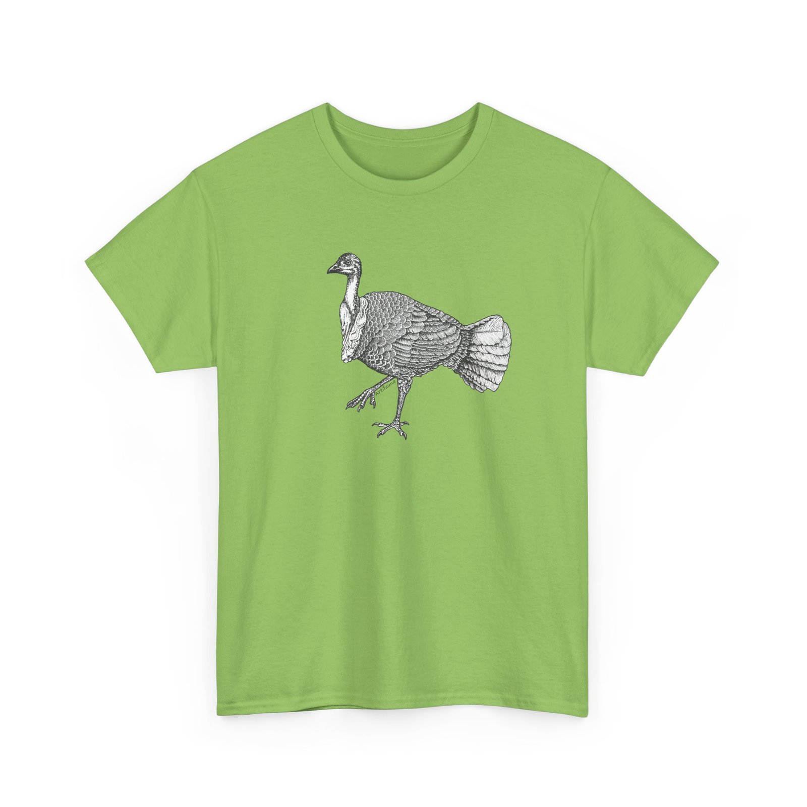 Australian Brush Turkey Adult Unisex Cotton TShirt - Image 12