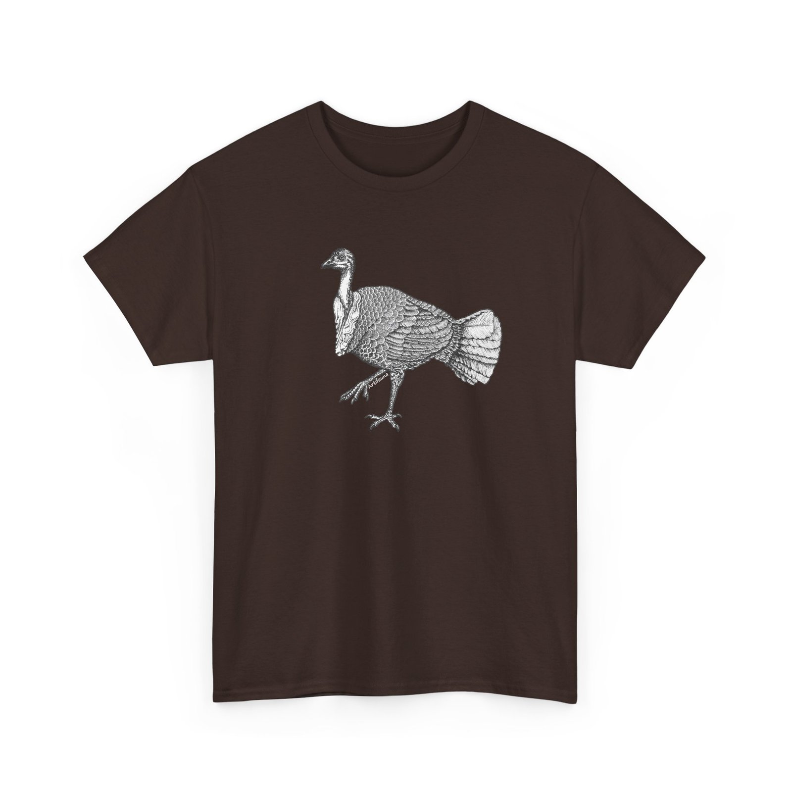 Australian Brush Turkey Adult Unisex Cotton TShirt - Image 2