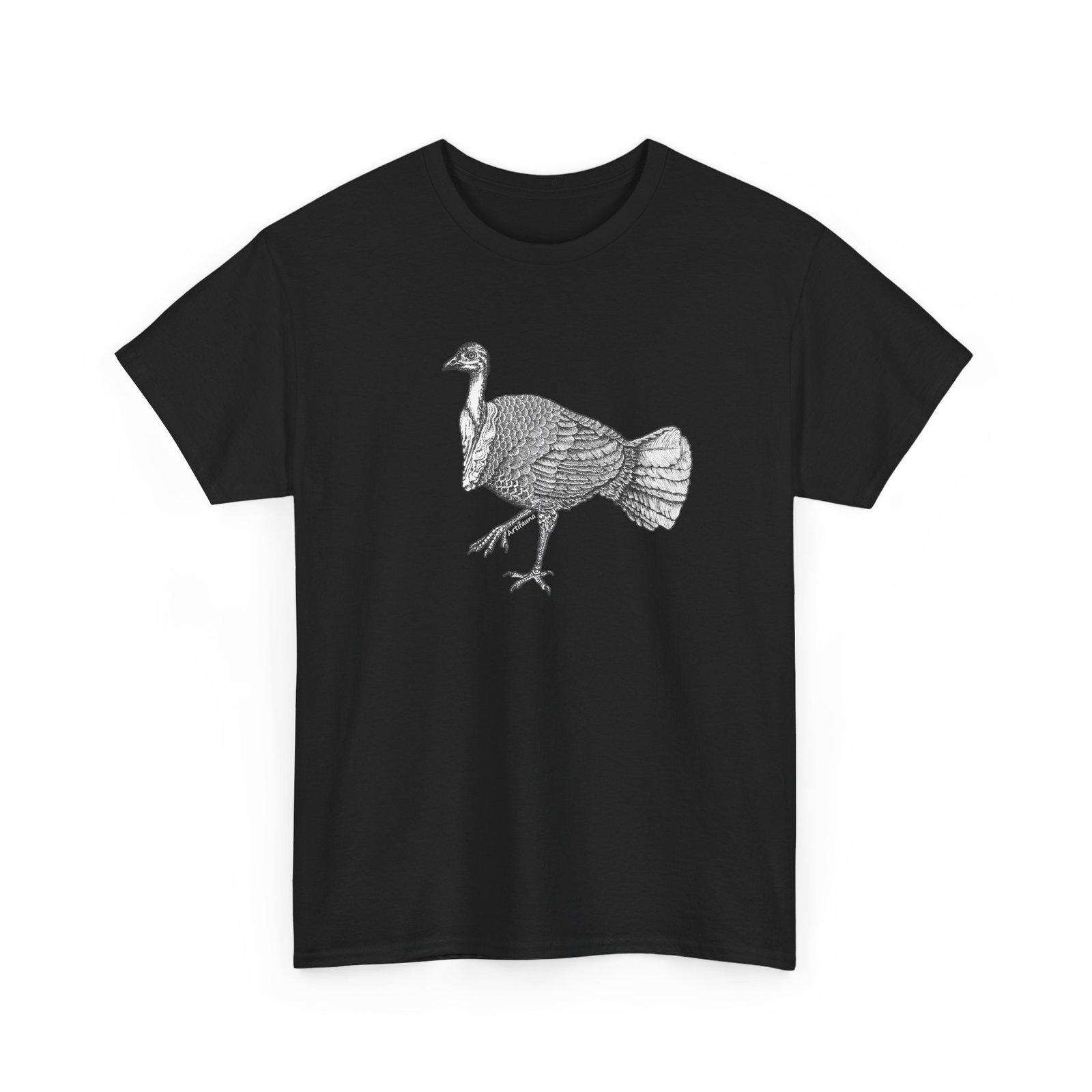 Australian Brush Turkey Adult Unisex Cotton TShirt - Image 15