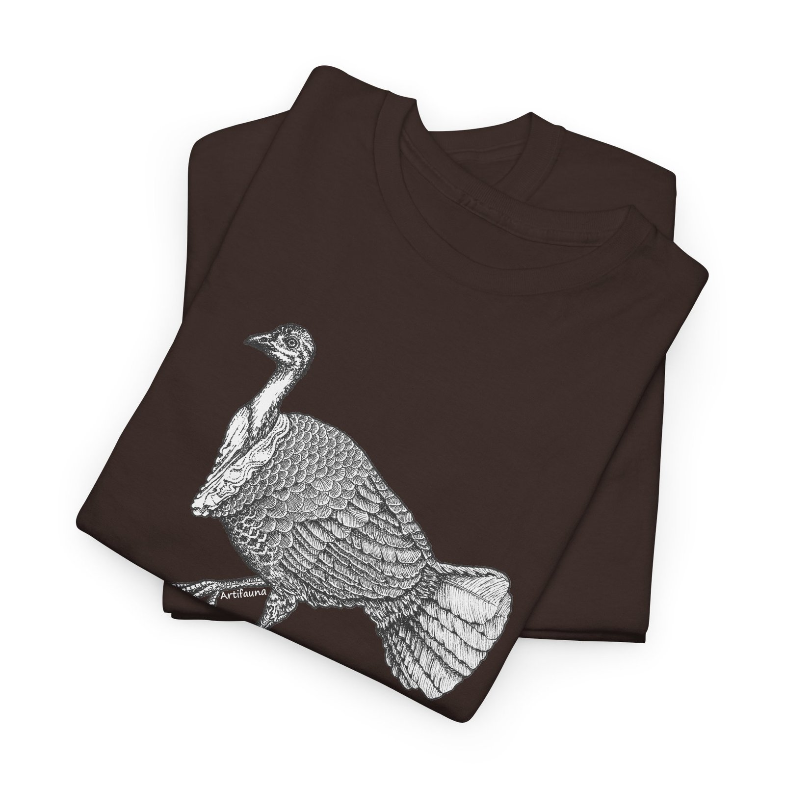 Australian Brush Turkey Adult Unisex Cotton TShirt - Image 4