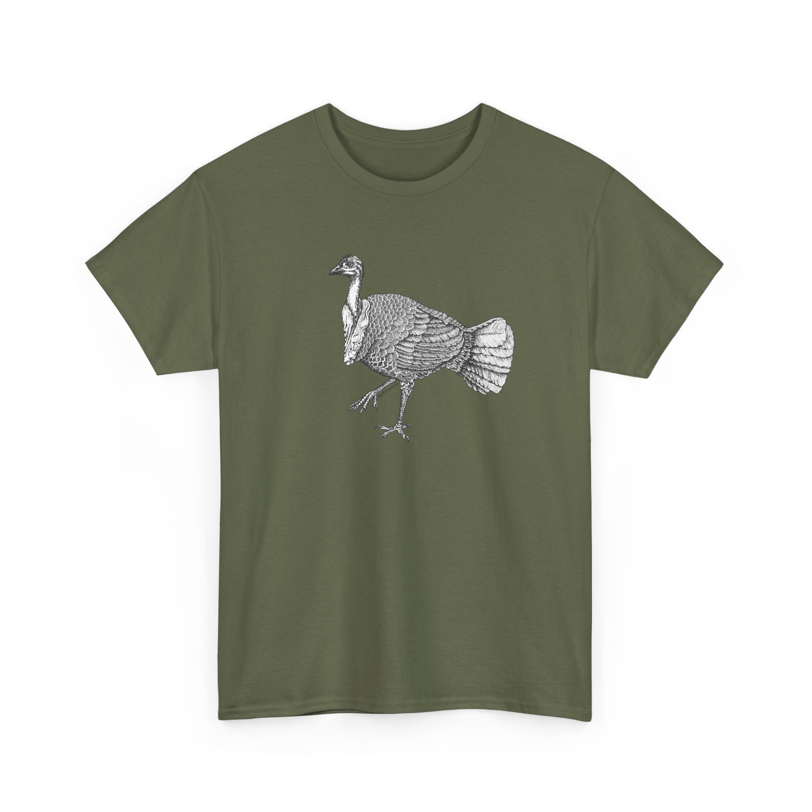Australian Brush Turkey Adult Unisex Cotton TShirt - Image 19