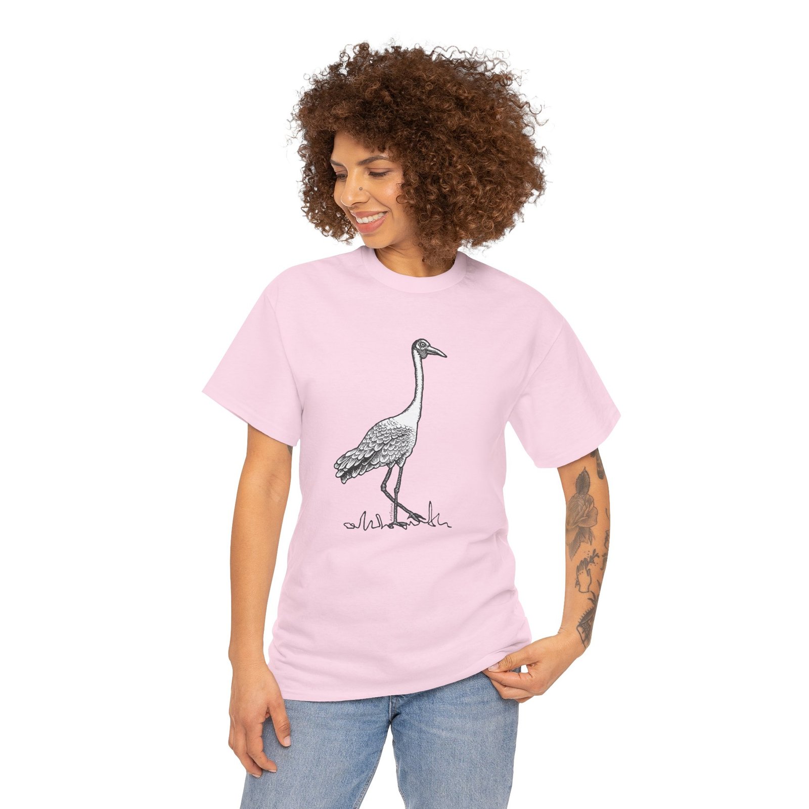 Brolga Adult Unisex Cotton T-Shirt - Image 18