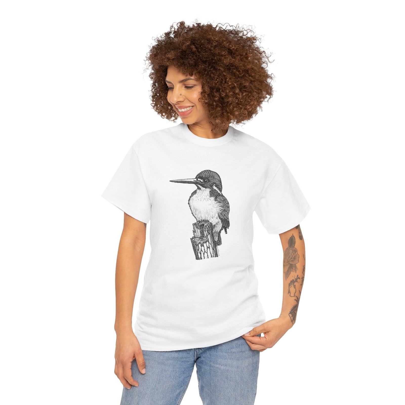 Kingfisher Adult Unisex Cotton T-Shirt - Image 10