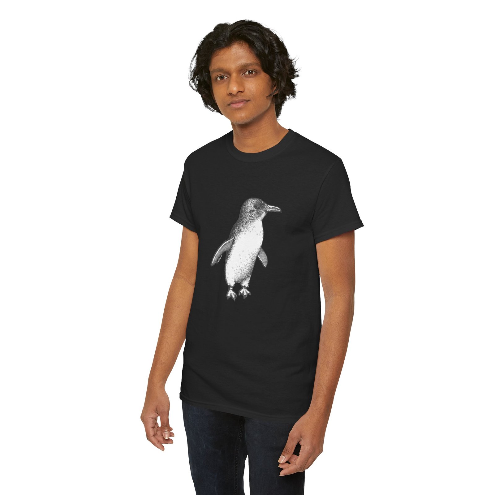 Little Fairy Penguin Adult Unisex Cotton T-Shirt - Image 23