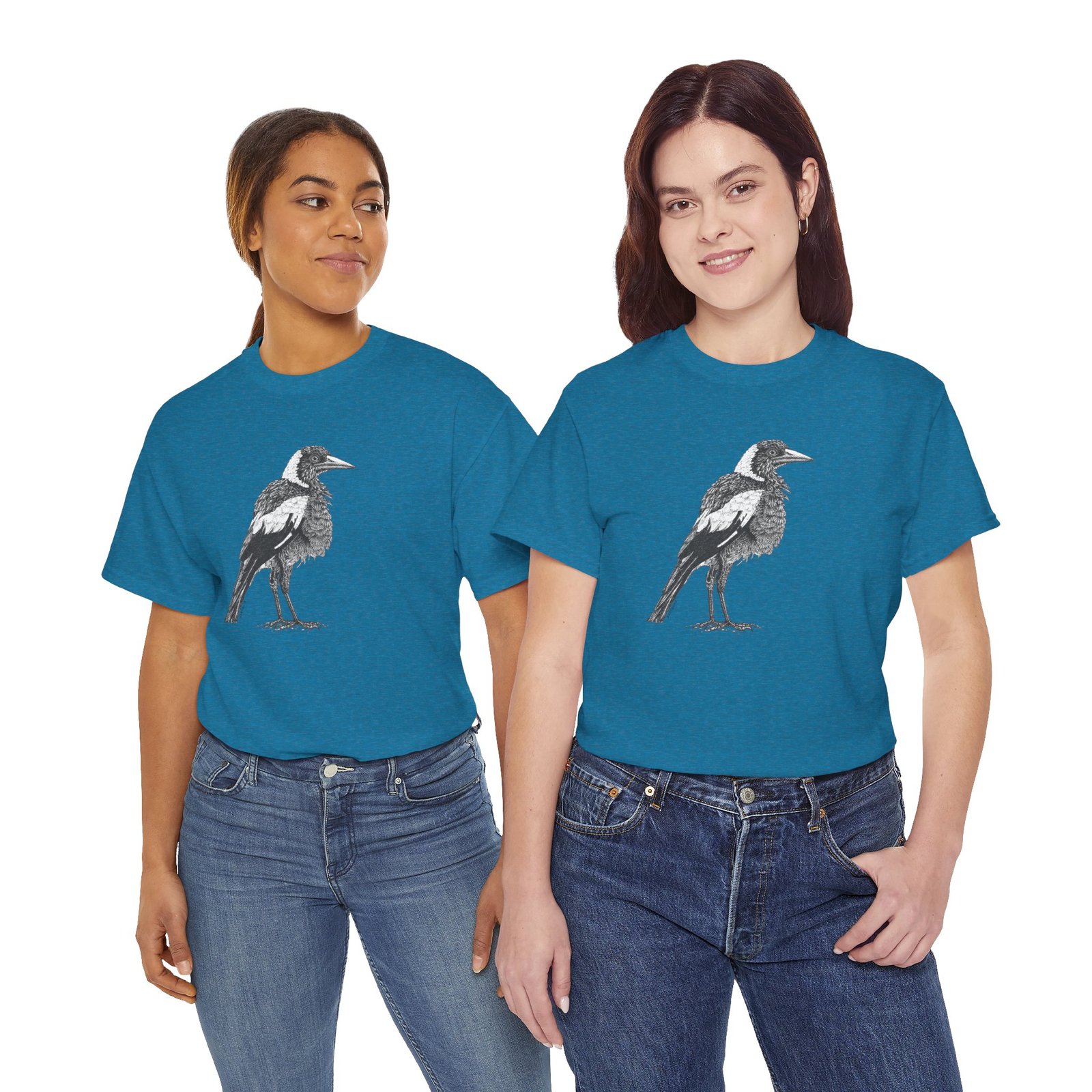 Australian Magpie Adult Unisex Cotton T-Shirt