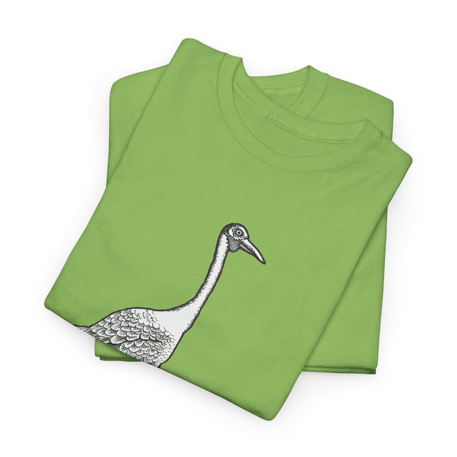Brolga Adult Unisex Cotton T-Shirt - Image 4