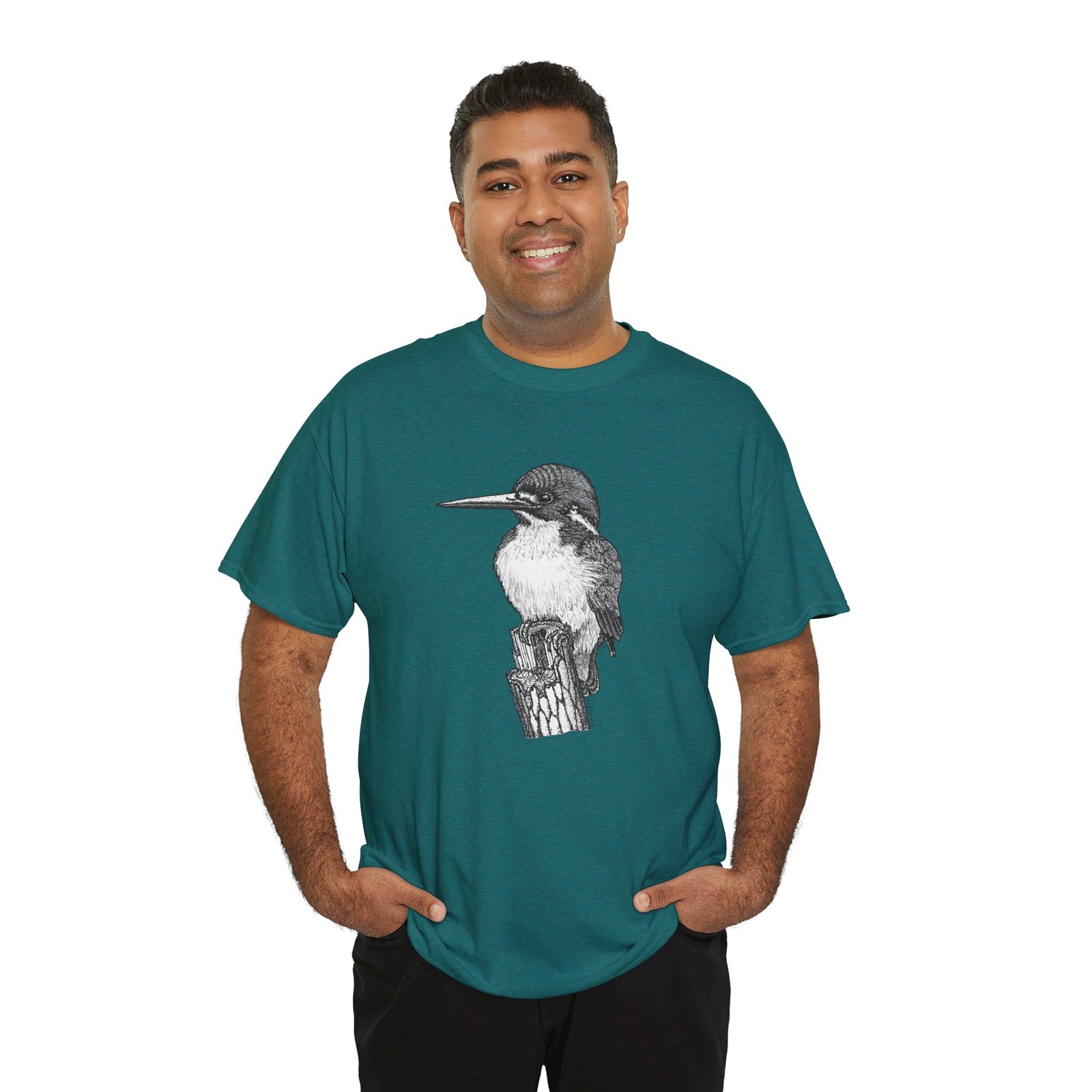 Kingfisher Adult Unisex Cotton T-Shirt - Image 5