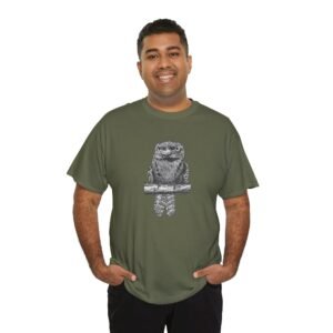 Tawny Frog Mouth Adult Unisex Cotton T-Shirt